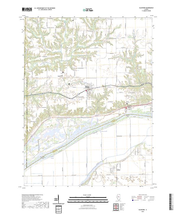 USGS Topographic Map – Glasford