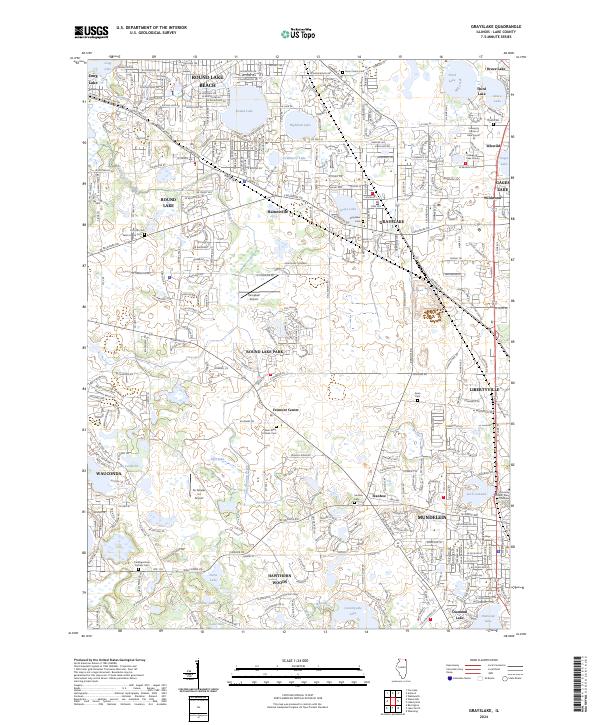 USGS Topographic Map – Grayslake
