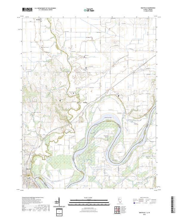 USGS Topographic Map – Grayville