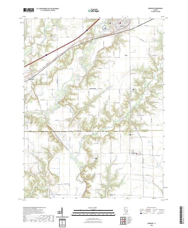 USGS Topographic Map – Greenup