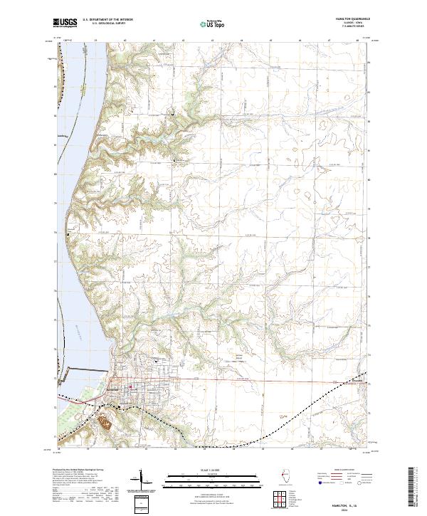 USGS Topographic Map – Hamilton