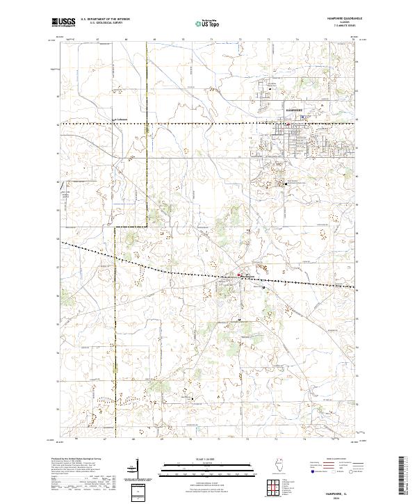 USGS Topographic Map – Hampshire