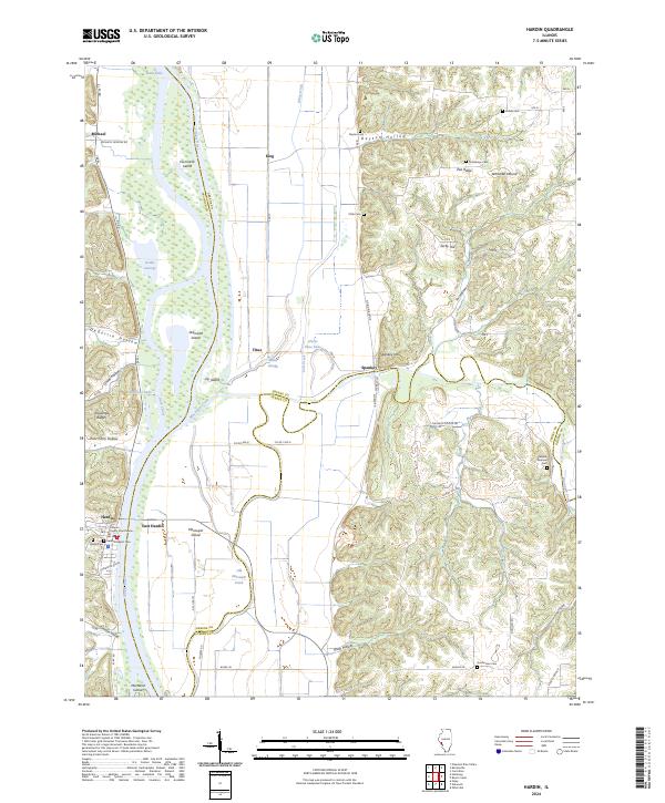 USGS Topographic Map – Hardin
