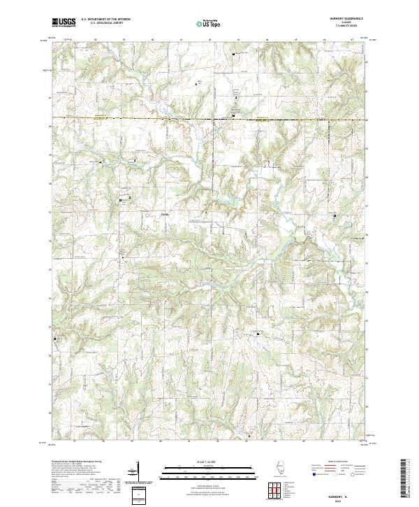 USGS Topographic Map – Harmony