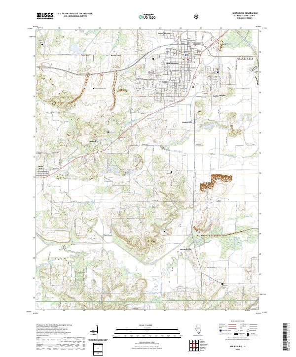 USGS Topographic Map – Harrisburg