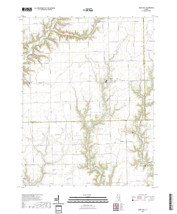 USGS Topographic Map – Hazel Dell