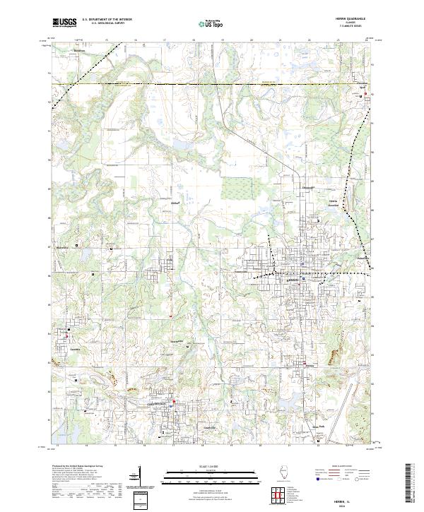 USGS Topographic Map – Herrin