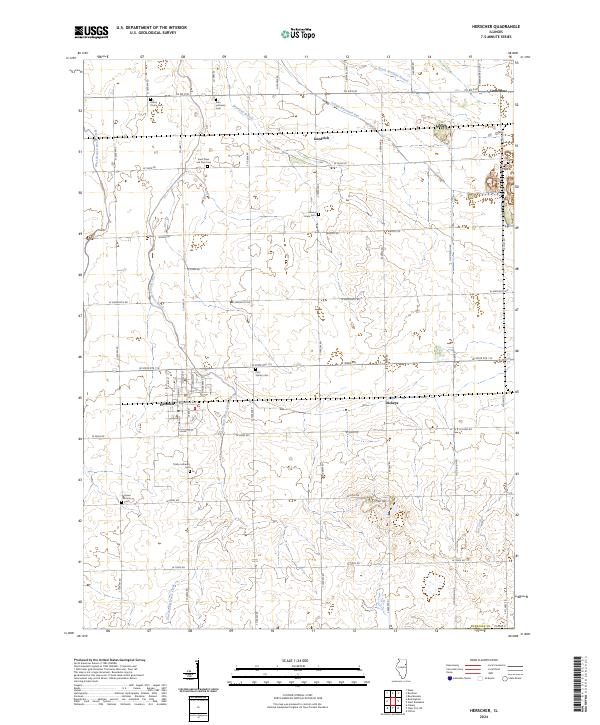 USGS Topographic Map – Herscher