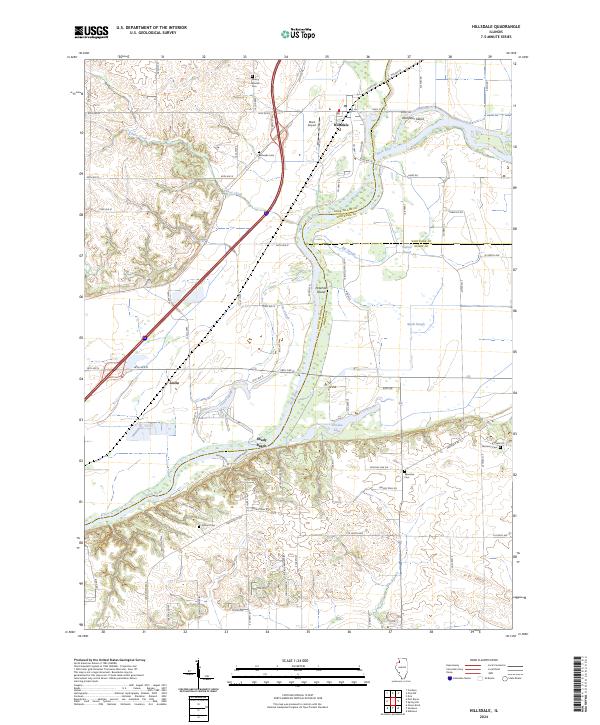 USGS Topographic Map – Hillsdale