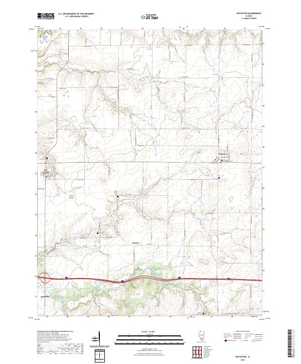 USGS Topographic Map – Hoyleton