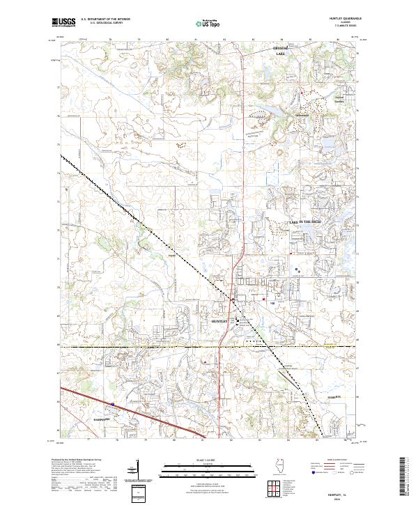 USGS Topographic Map – Huntley