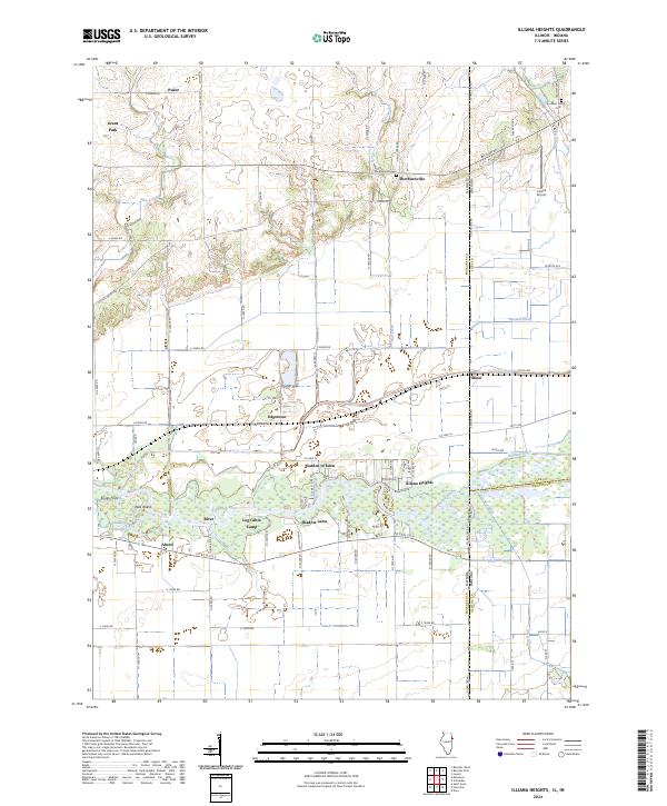 USGS Topographic Map – Illiana Heights