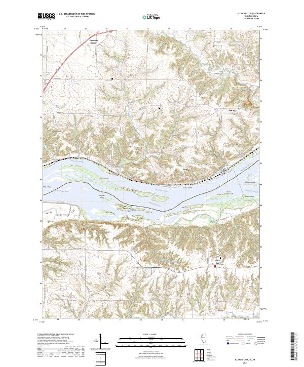 USGS Topographic Map – Illinois City