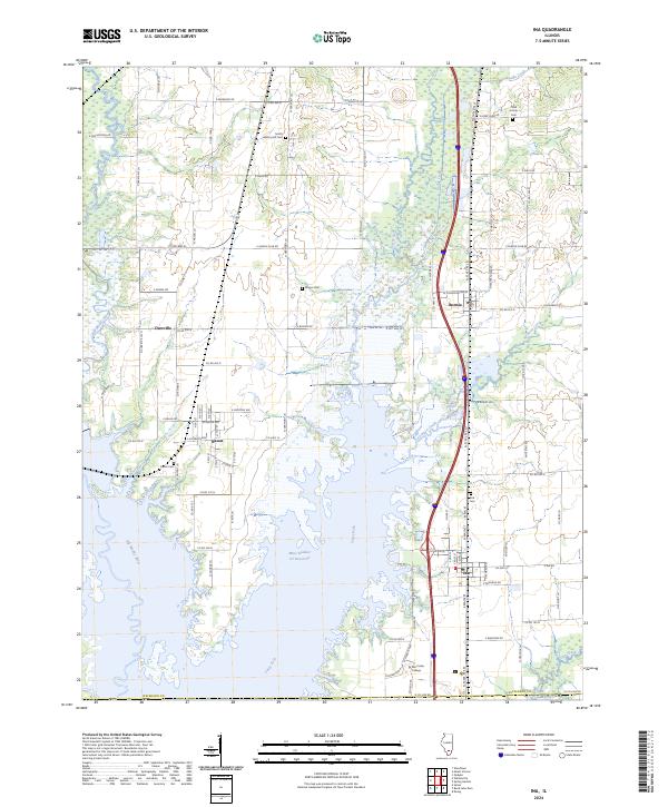 USGS Topographic Map – Ina