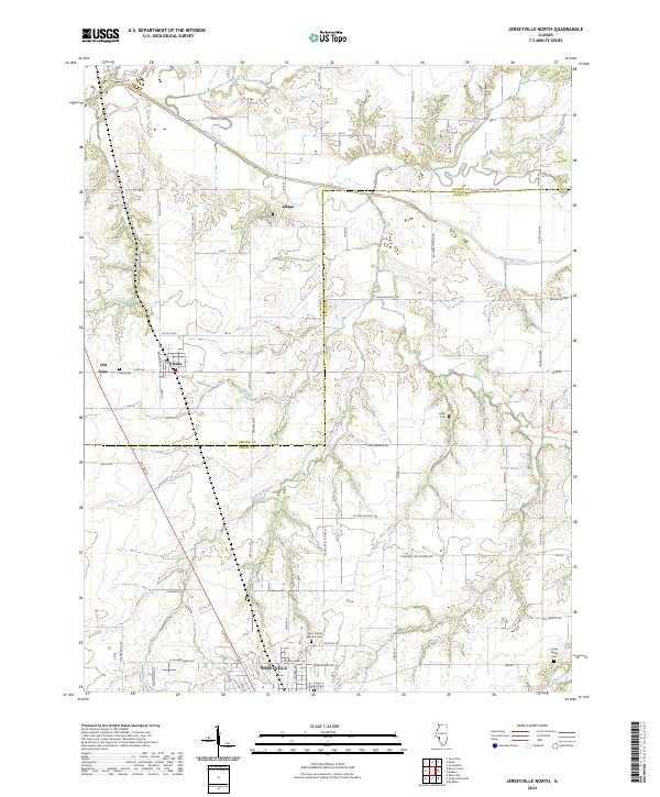 USGS Topographic Map – Jerseyville North