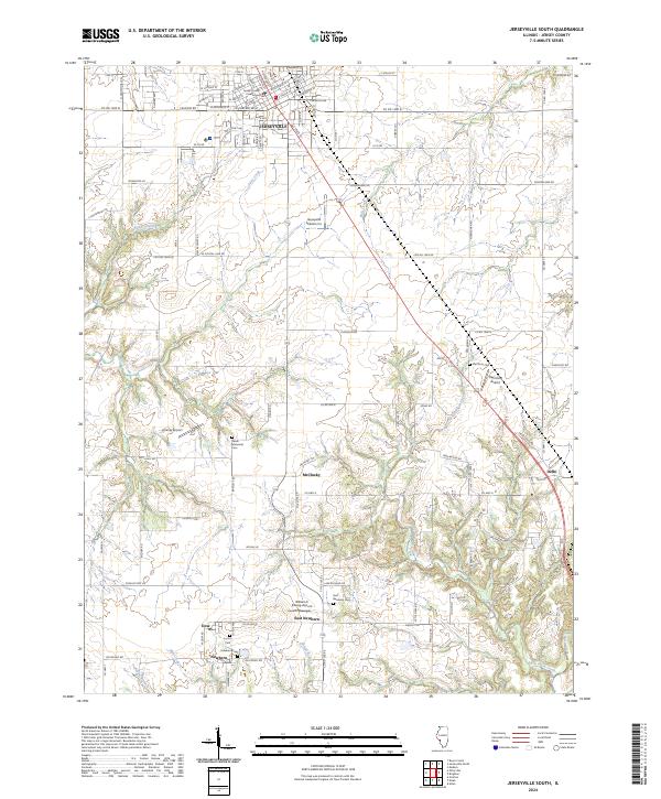 USGS Topographic Map – Jerseyville South