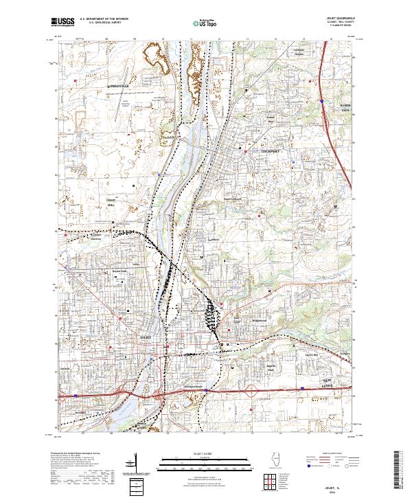USGS Topographic Map – Joliet