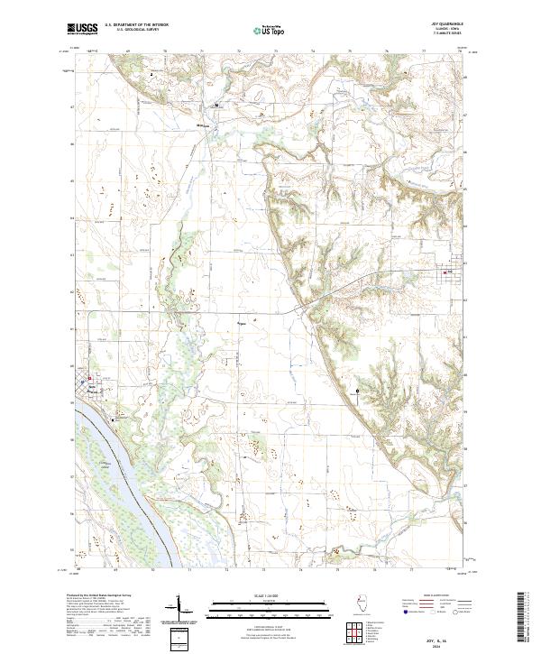 USGS Topographic Map – Joy