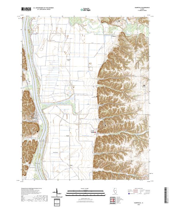 USGS Topographic Map – Kampsville