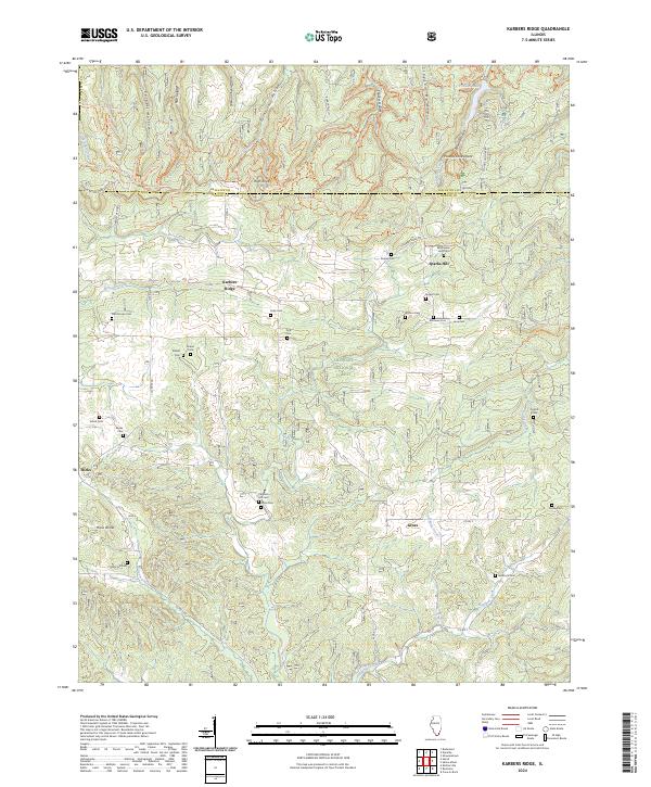 USGS Topographic Map – Karbers Ridge