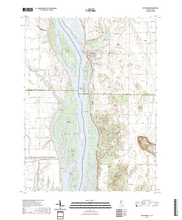 USGS Topographic Map – Keithsburg