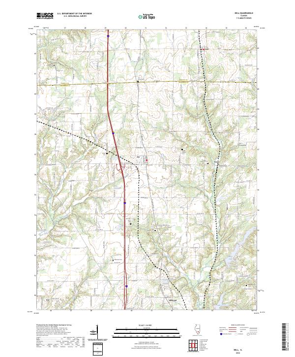 USGS Topographic Map – Kell
