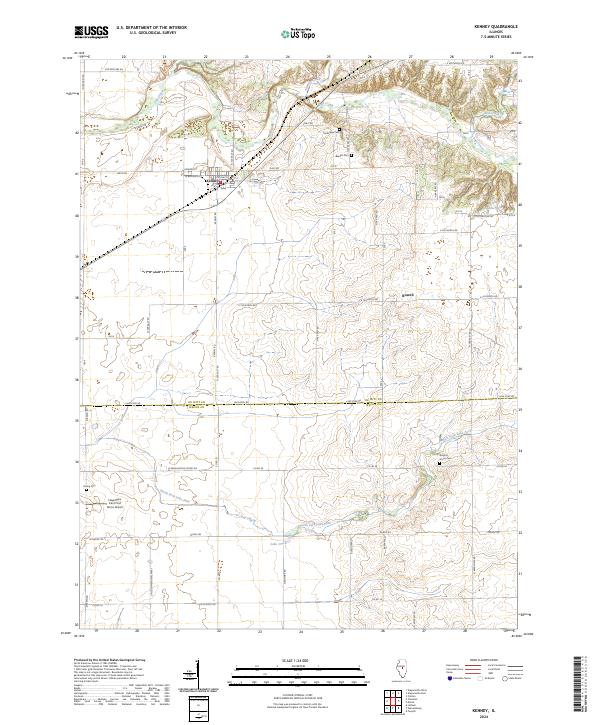 USGS Topographic Map – Kenney