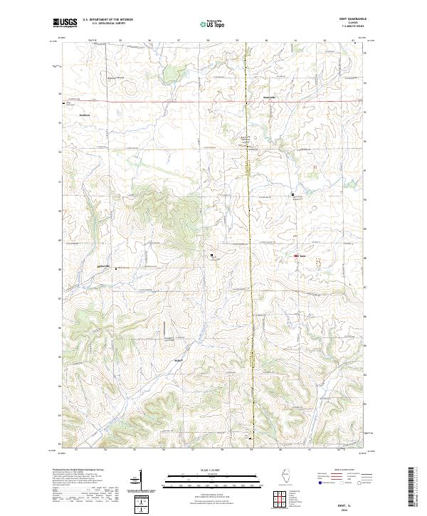 USGS Topographic Map – Kent