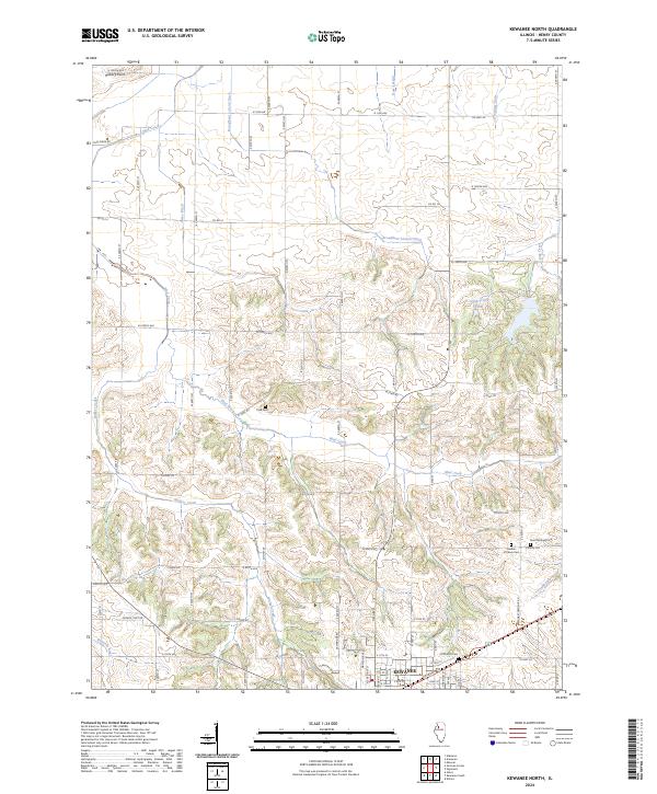 USGS Topographic Map – Kewanee North
