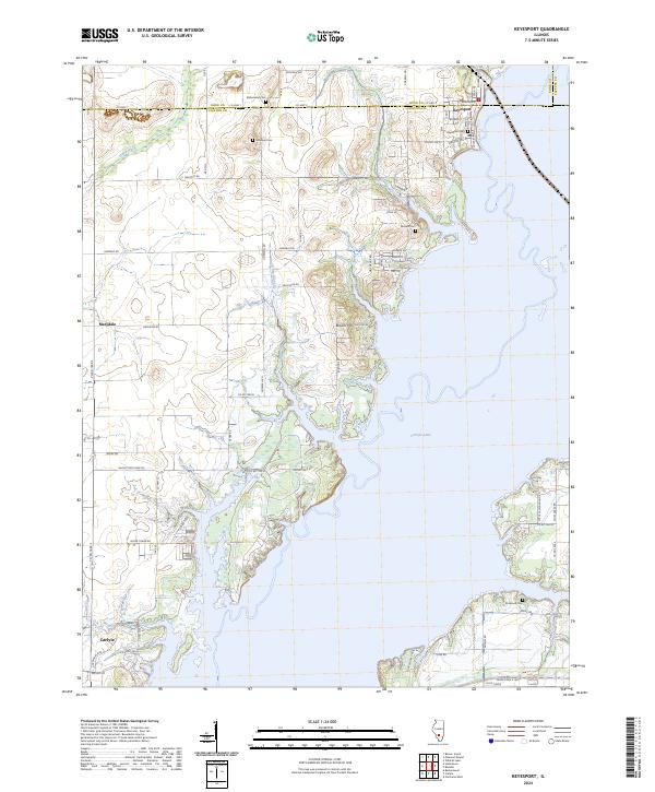 USGS Topographic Map – Keyesport