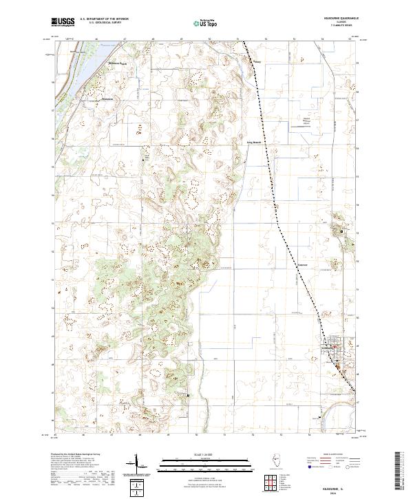 USGS Topographic Map – Kilbourne