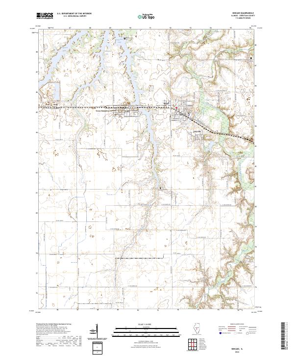 USGS Topographic Map – Kincaid
