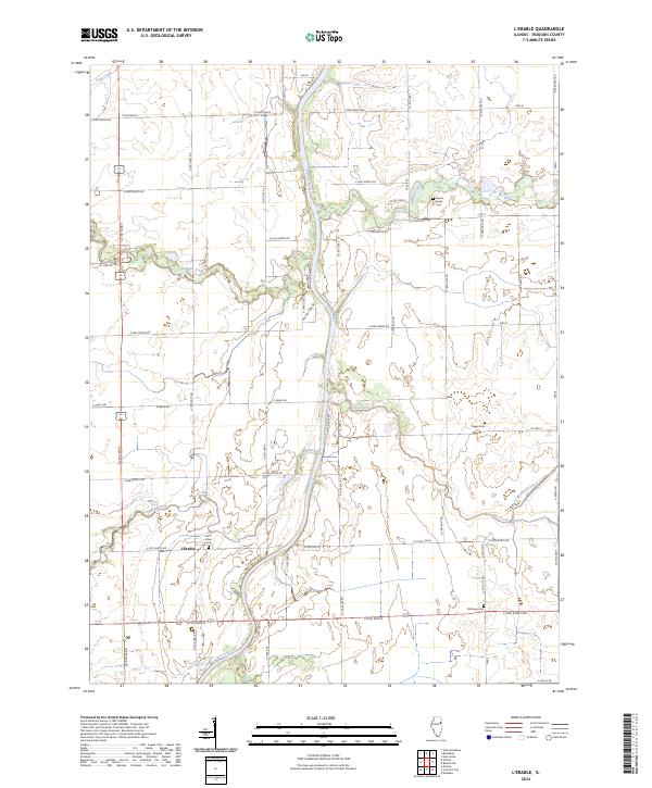 2024 Map of L'Erable, 2024 Print