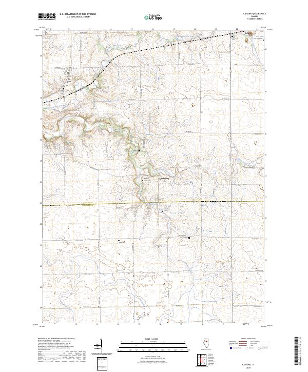 USGS Topographic Map – La Rose