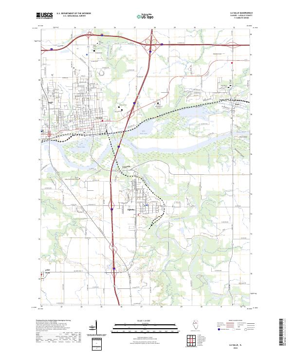 USGS Topographic Map – La Salle