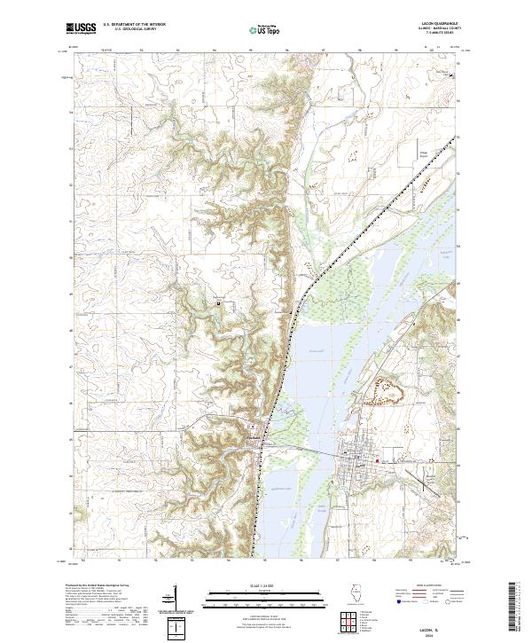 USGS Topographic Map – Lacon