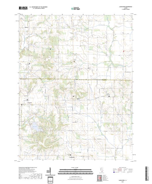 USGS Topographic Map – Lancaster