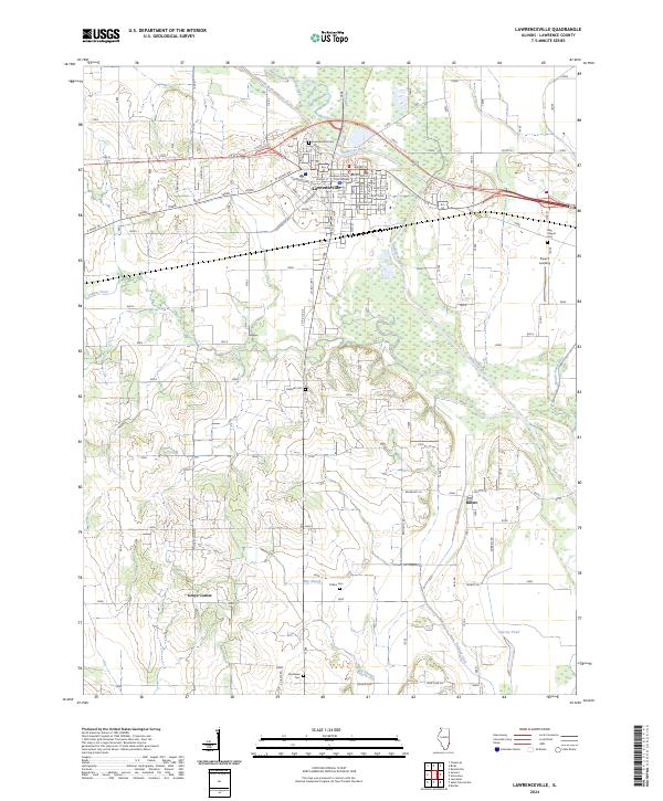 USGS Topographic Map – Lawrenceville