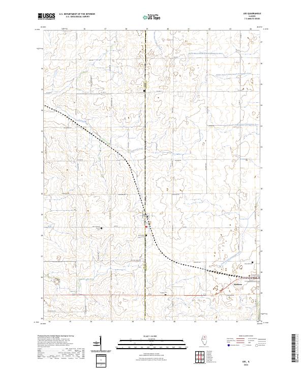 USGS Topographic Map – Lee