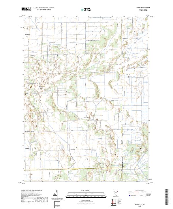 USGS Topographic Map – Leesville
