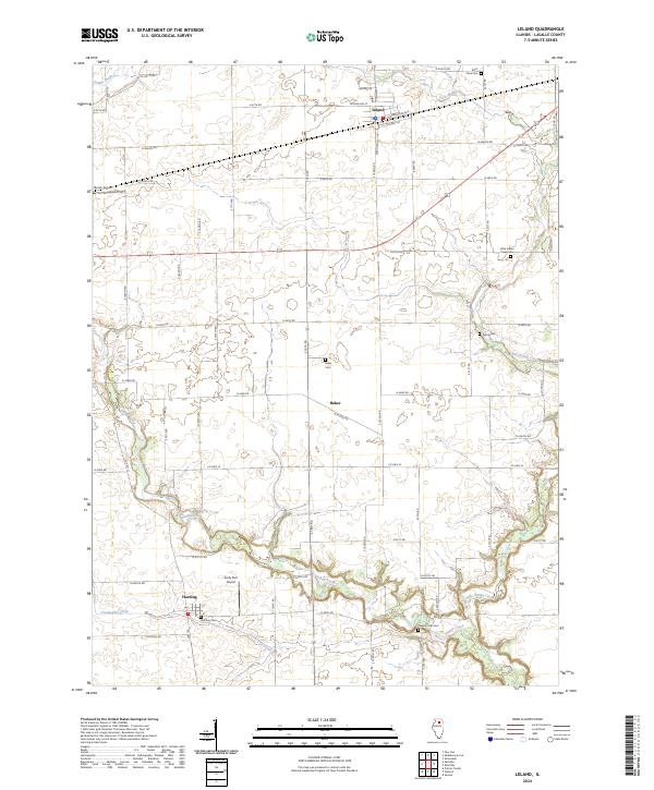 USGS Topographic Map – Leland