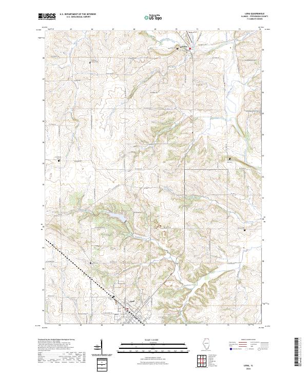 USGS Topographic Map – Lena