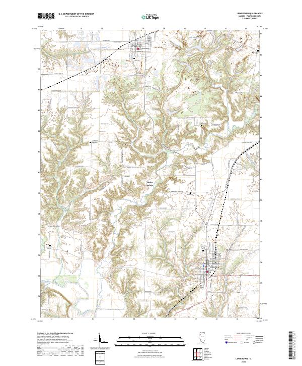 USGS Topographic Map – Lewistown
