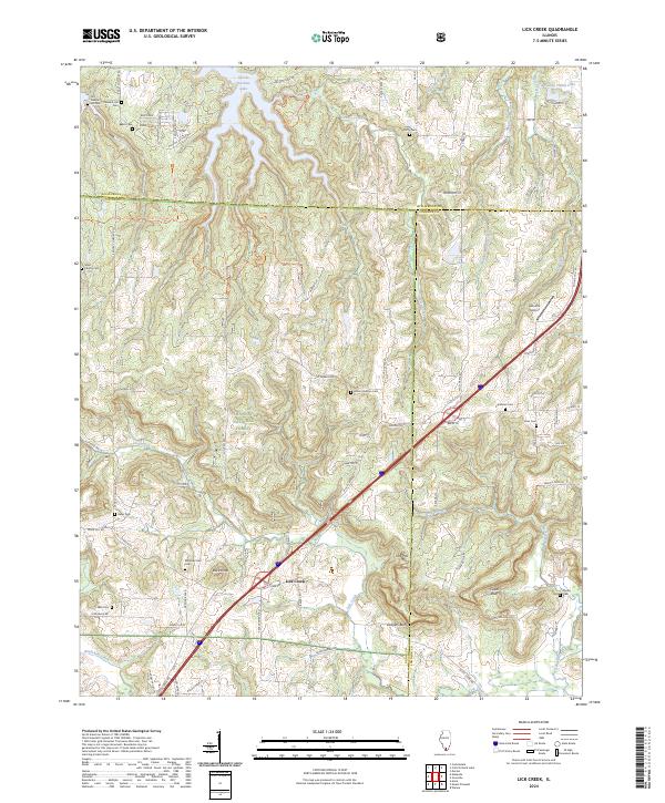 USGS Topographic Map – Lick Creek