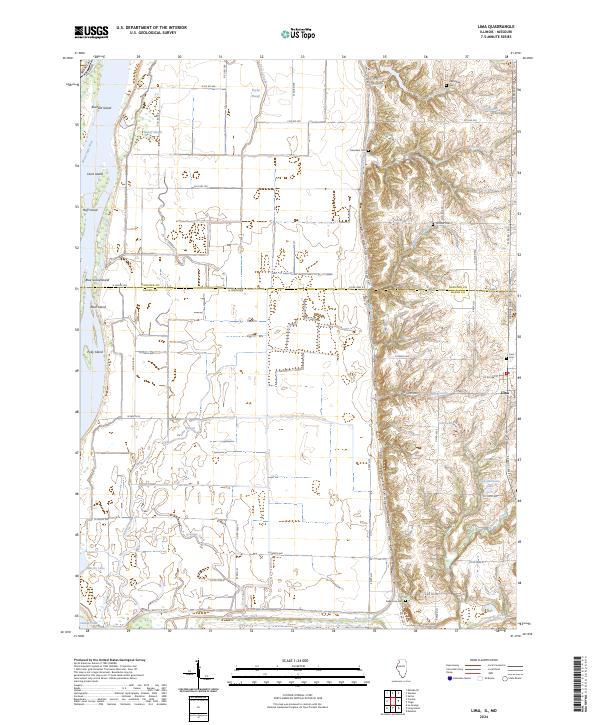 USGS Topographic Map – Lima
