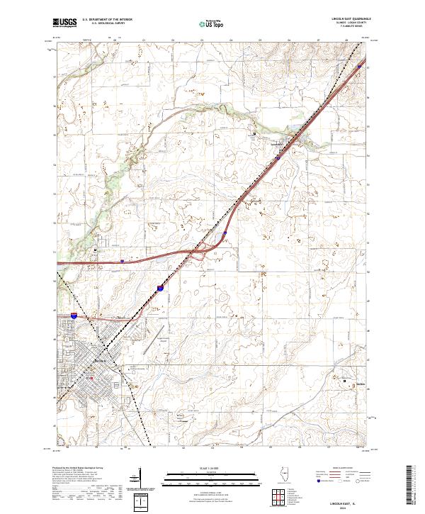 USGS Topographic Map – Lincoln East
