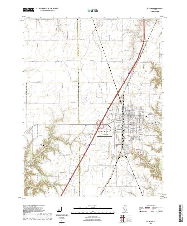 USGS Topographic Map – Litchfield