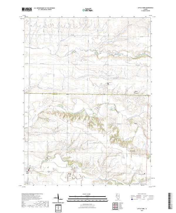 USGS Topographic Map – Little York