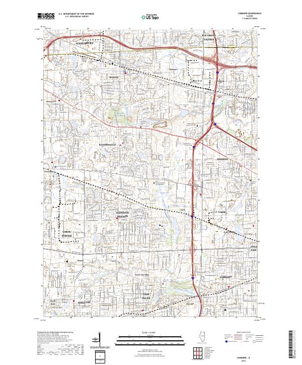 USGS Topographic Map – Lombard