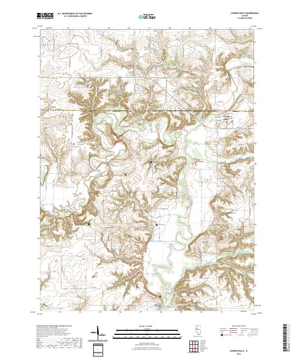 USGS Topographic Map – London Mills